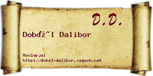 Dobál Dalibor névjegykártya
